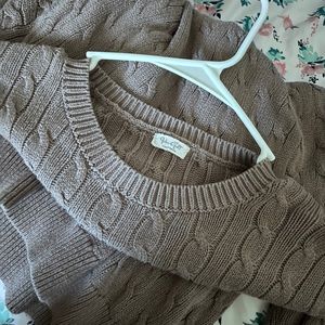 Brandy Melville Brianna mauve knit sweater